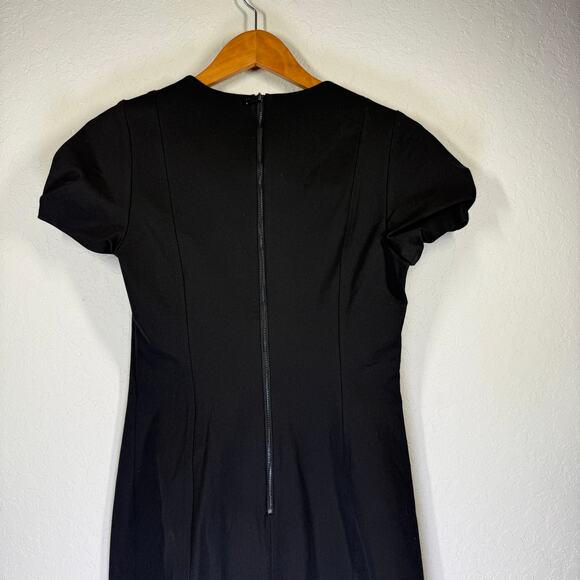 Women's Banana Republic Black Short Sleeve Shift Dress Size 6 NEW - Picture 8 of 8